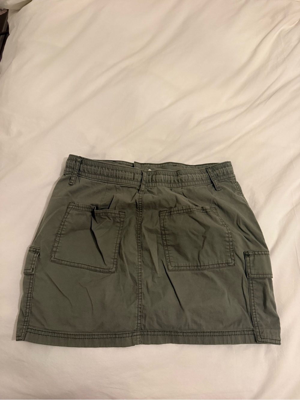 Hollister Olive Utility Mini Skirt